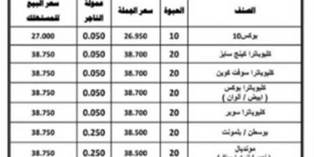 الشرقية للدخان» تقرر زيادة أسعار السجائر.. ننشر قائمة الأسعار الجديدة