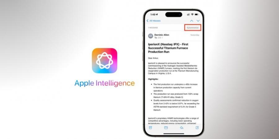 كيفية تلخيص رسائل البريد الإلكتروني بالذكاء الاصطناعي في تحديث iOS 18.1