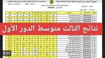 النجاح حليفك يا عراقي.. رابط الاستعلام عن نتائج الثالث متوسط الدور الأول العراق 2024 وموعد اعلانها