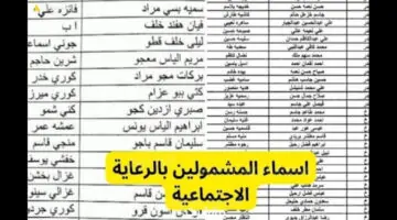 رابط استخراج نتائج أسماء المشمولين بالرعاية الاجتماعية في العراق عبر منصة مظلتي
