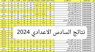 pdf كشوفات نتائج السادس الإعدادي بالاسم 2024 دور أول .. عموم محافظات العراق “هنـــا”
