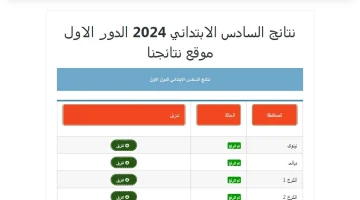 رابط نتائج السادس الابتدائي 2024 عقيل وساف وزارة التربية العراقية