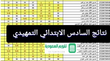 نتيجة السادس الابتدائي الدور الأول في العراق 2024 الموقع الرسمي لوزارة التربية العراقية