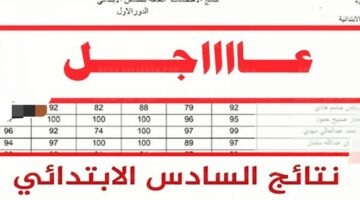 ظهرت الآن.. رابط الاستعلام عن نتائج السادس الابتدائي الدور الأول 2024 جميع المحافظات عبر موقع وزارة التربية العراقية