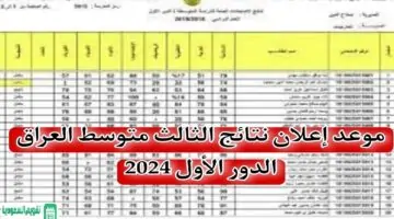 استعد.. قريبًا نتائج الثالث متوسط العراق الدور الأول 2024 موقع وزارة التربية العراقية