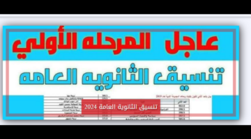“تنسيق الثانوية العامة 2024” الحد الأدنى للقبول في جميع محافظات مصر