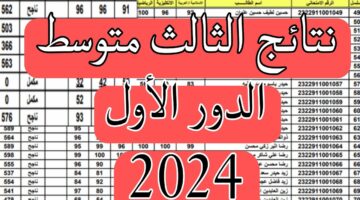 وزارة التربية العراقية تعلن.. رابط استخراج نتائج الثالث متوسط 2024 جميع المحافظات من موقع نتائجنا