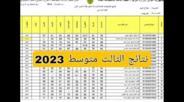 “في عموم المحافظات” توقيت رفع نتائج الثالث المتوسط في العراق بالرابط رسمي 2024