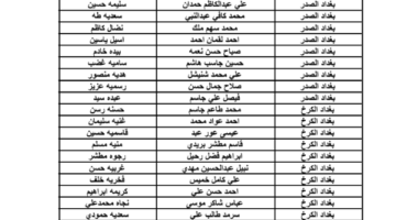 molsa.gov.iq الان كل كشوفات اسماء المشمولين فى الرعاية الاجتماعية بالعراق 2024 من موقع وزارة العمل العراقية