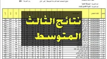 عاااجل .. ”رابط مباشر” results.mlazemna.comn أوائل الصف الثالث المتوسط العراق 2024