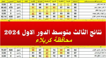 ” هام لطلاب 3 متوسط محافظة كربلاء” موعد إعلان نتائج الثالث متوسط 2024 كربلاء الدور الأول 2024 عبر موقع الوزارة