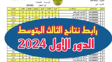 متى تظهر نتائج الثالث متوسط 2024 جميع المحافظات الدور الأول ؟ .. وزارة التربية العراقية تٌعلن عن الموعد