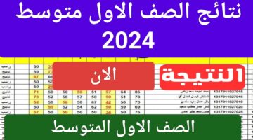 بكل سهولة ويسر.. رابط استعلام نتائج الصف الاول متوسط 2024 في العراق عبر موقع وزارة التربية العراقية تحميل pdf