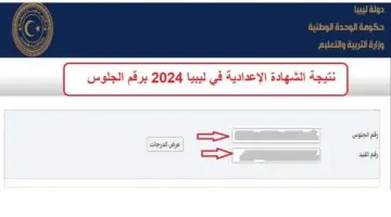 برقم القيد والجلوس.. نتائج الشهادة الإعدادية 2024 في ليبيا الدور الأول عبر moe.gov.ly
