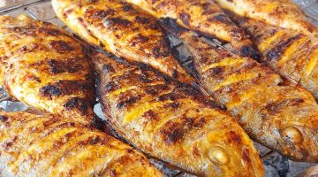 طريقة عمل سمك الدنيس المدخن بأحلى تتبيلة وطعم زي المطاعم