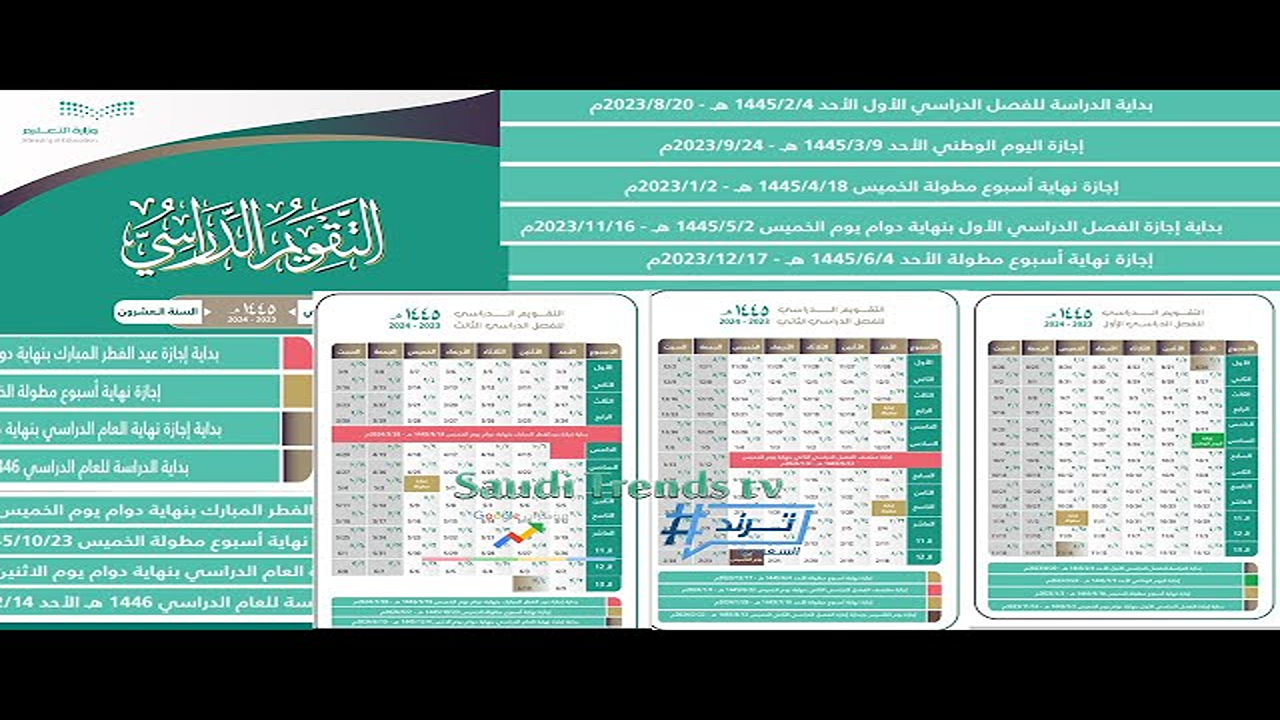 عودة المدارس 1447: وزارة التعليم السعودية تكشف عن التقويم الدراسي الجديد وتحدد مواعيد العودة